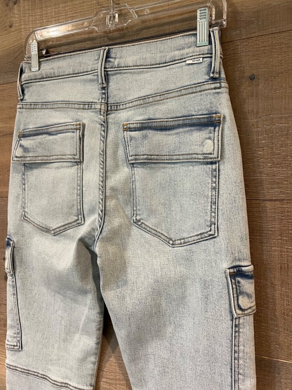 MOTHER The Swiss Army Desperado Heel Glamour Shot Jeans SIZE 27 - Picture 9 of 12